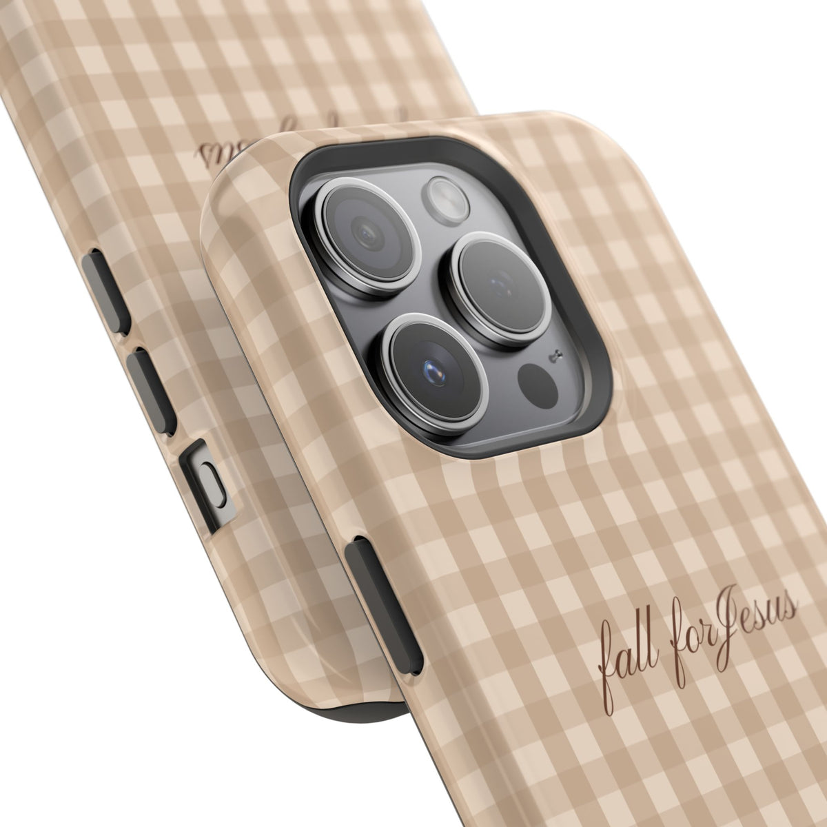 Fall for Jesus Gingham Phone Case - MagSafe