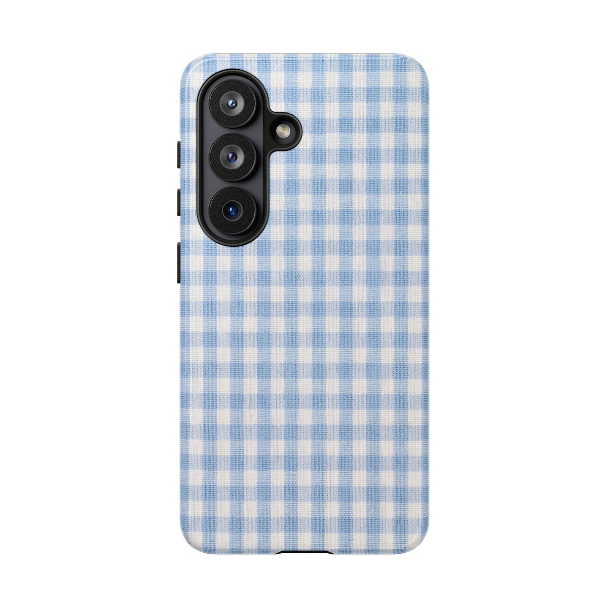 Blue Gingham Tough Phone Case