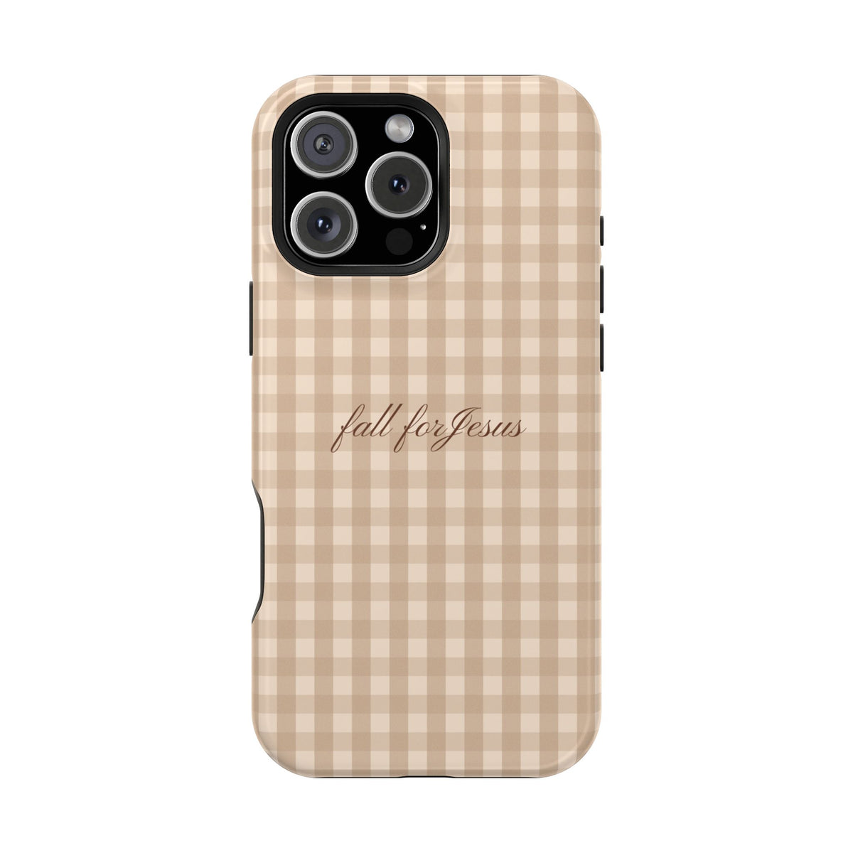 Fall for Jesus Gingham Phone Case - MagSafe