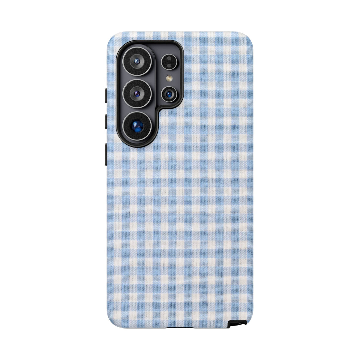 Blue Gingham Tough Phone Case