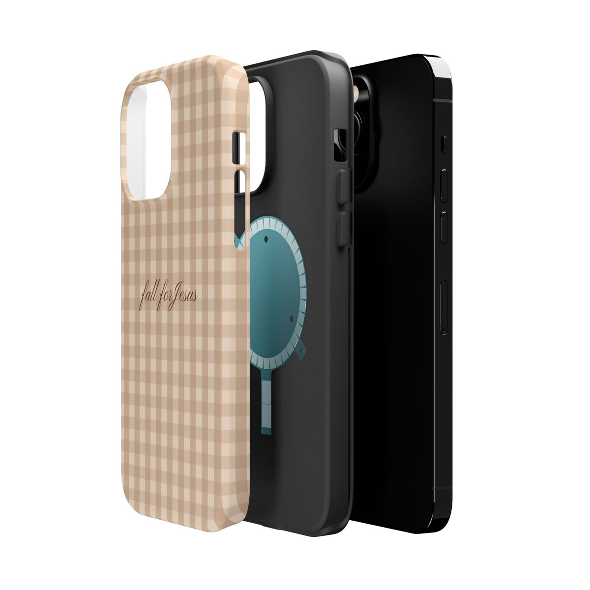 Fall for Jesus Gingham Phone Case - MagSafe