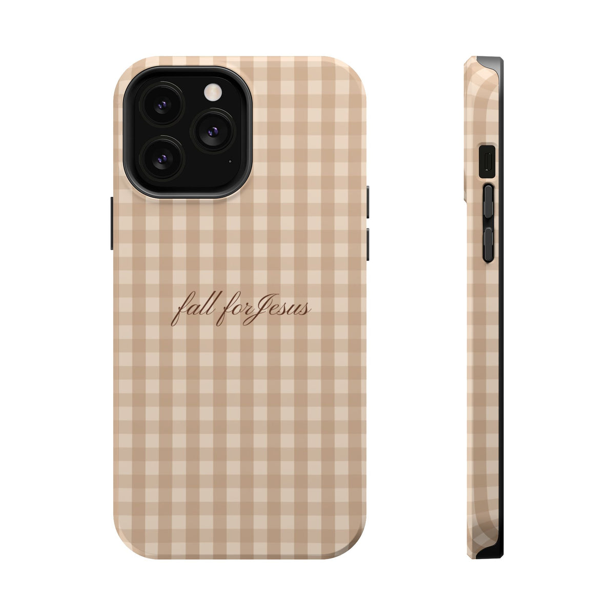 Fall for Jesus Gingham Phone Case - MagSafe