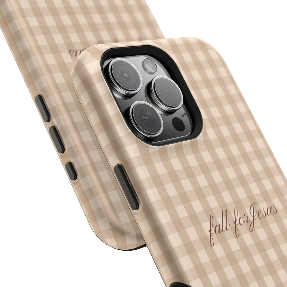 Fall for Jesus Gingham Phone Case - MagSafe