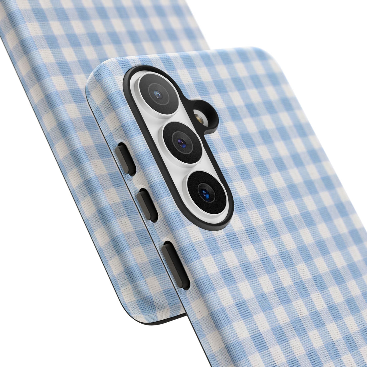 Blue Gingham Tough Phone Case