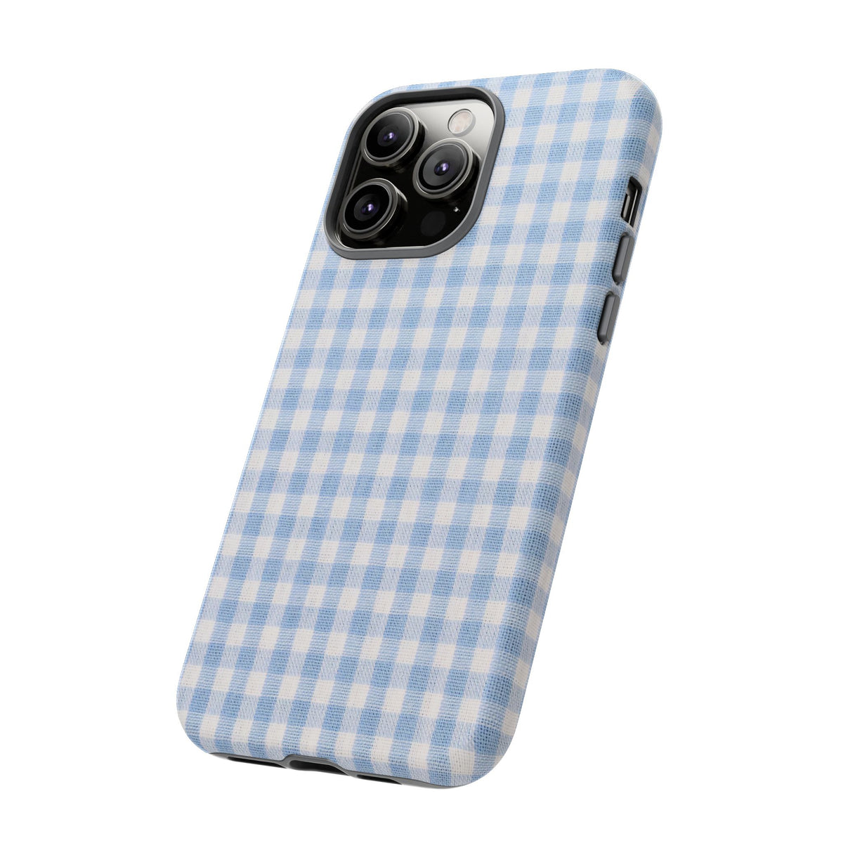 Blue Gingham Tough Phone Case