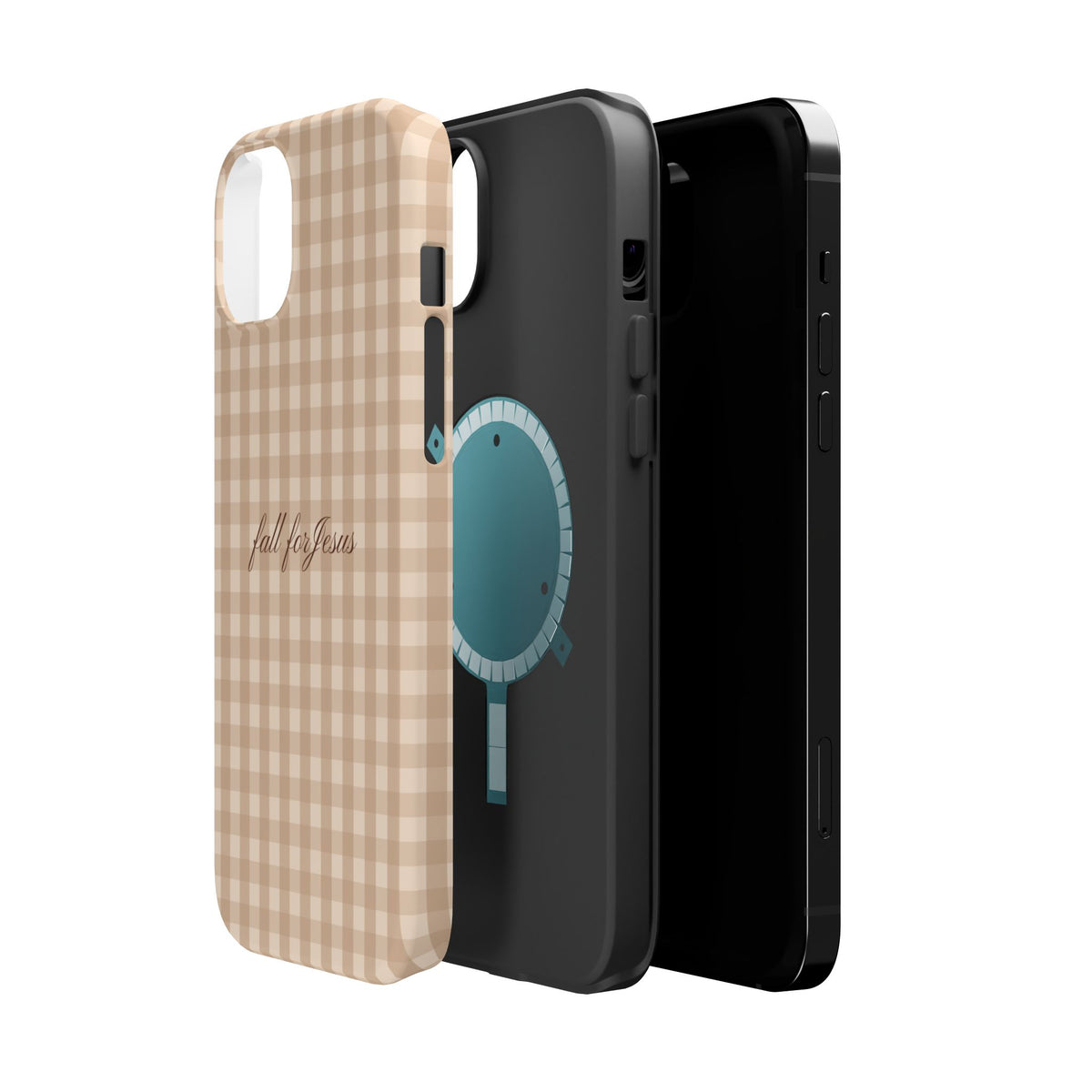 Fall for Jesus Gingham Phone Case - MagSafe