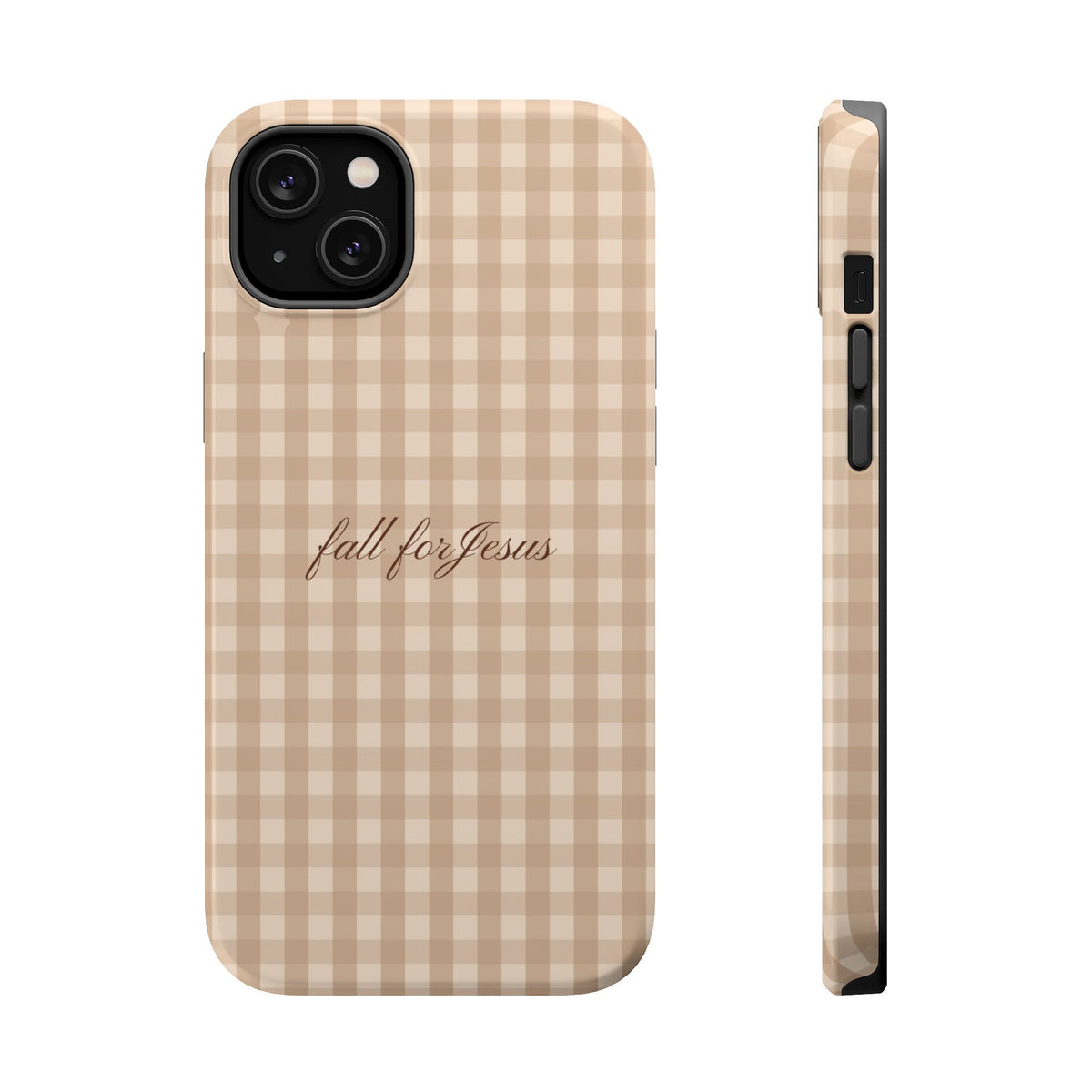 Fall for Jesus Gingham Phone Case - MagSafe