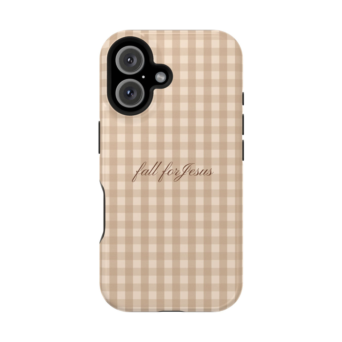 Fall for Jesus Gingham Phone Case - MagSafe