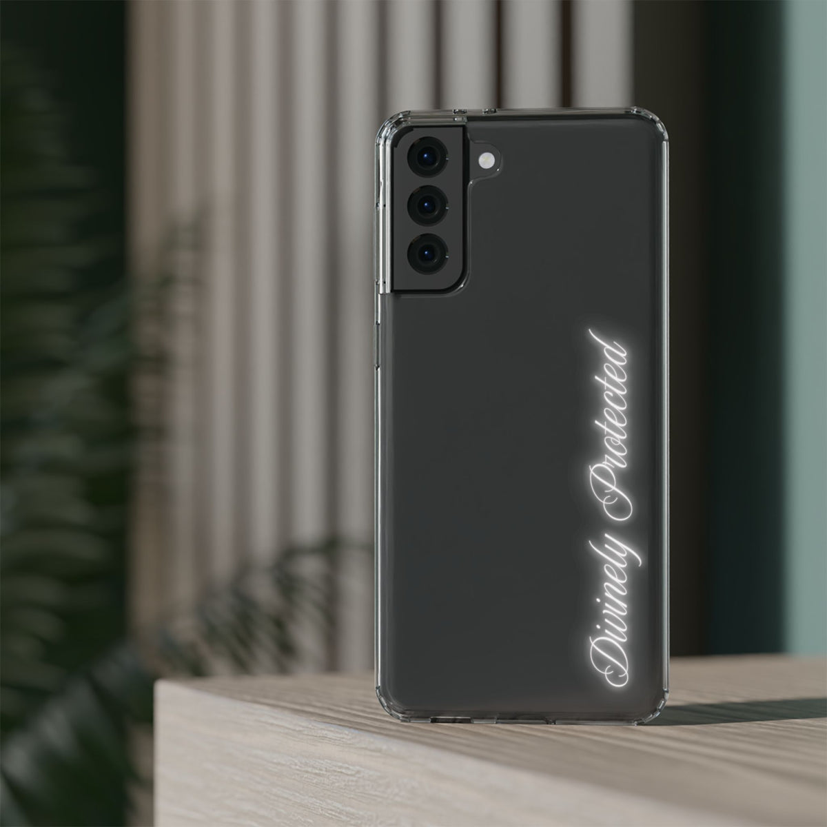 Divinely Protected Clear Phone Case