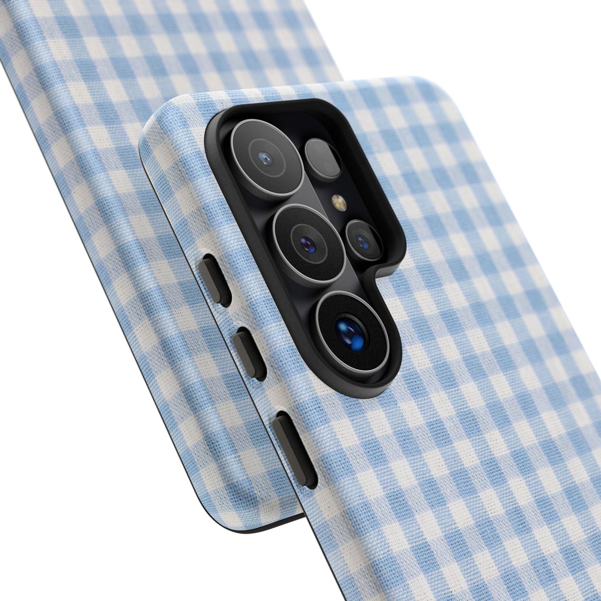 Blue Gingham Tough Phone Case