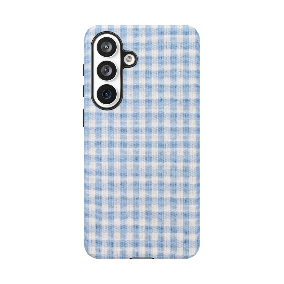 Blue Gingham Tough Phone Case
