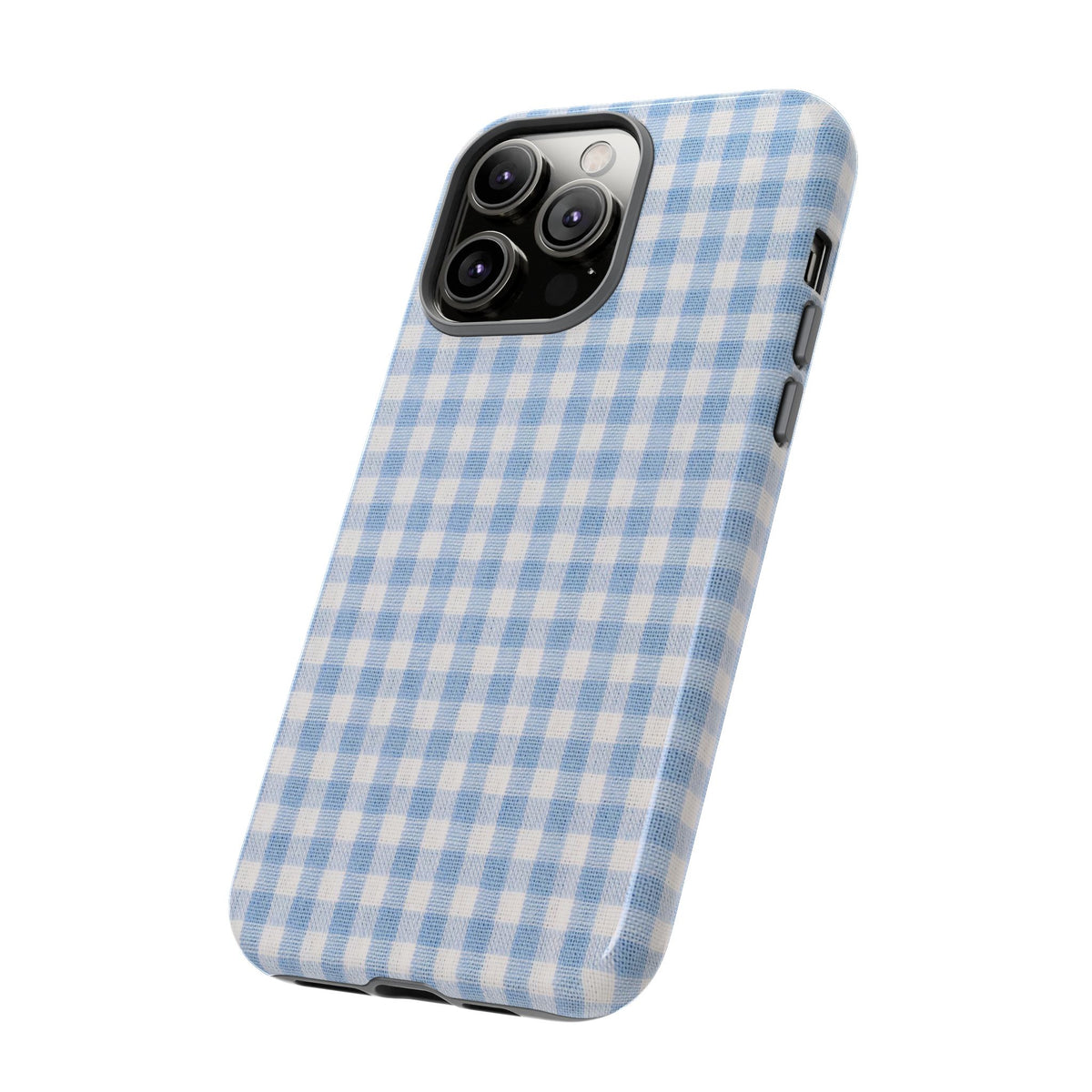 Blue Gingham Tough Phone Case
