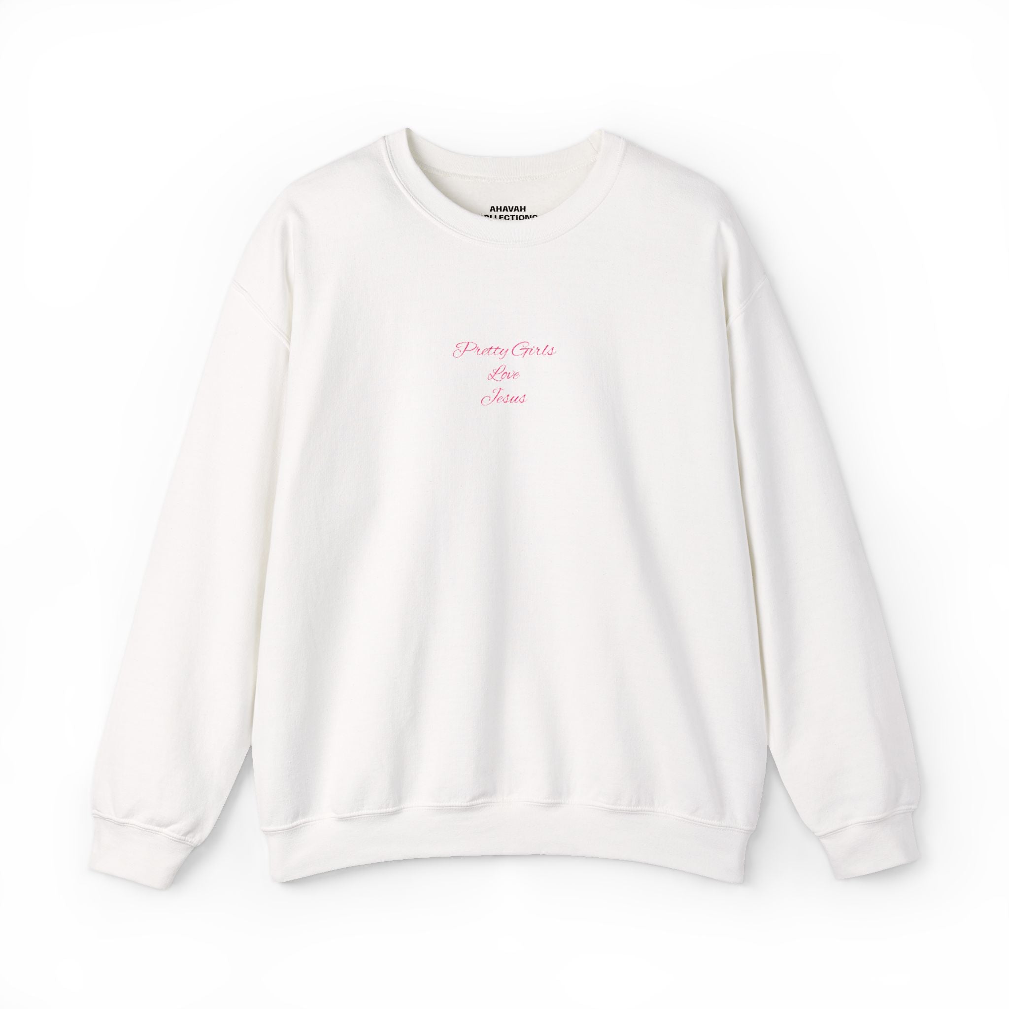 Pretty Girls Love Jesus Embroidered Sweatshirt
