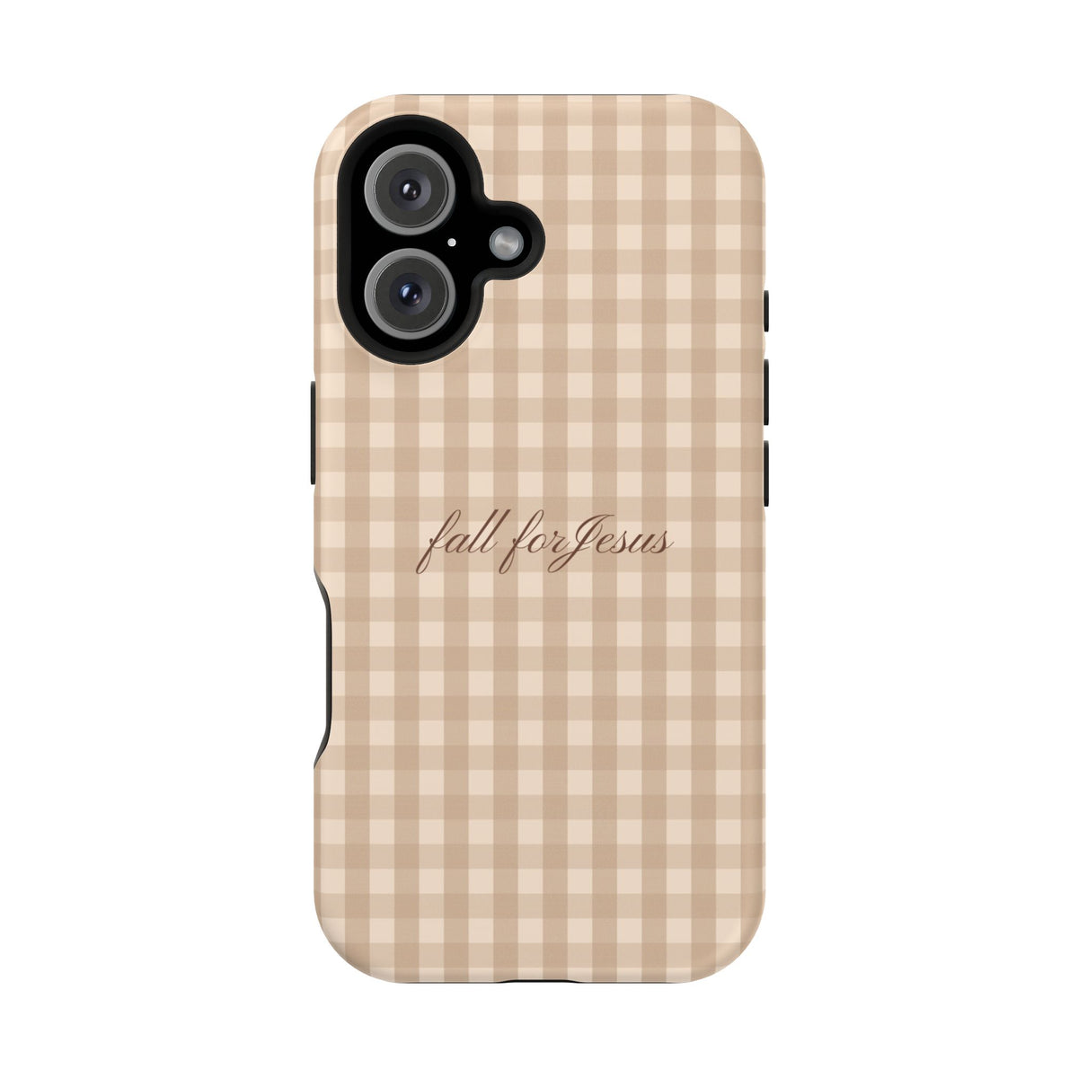 Fall for Jesus Gingham Phone Case - MagSafe