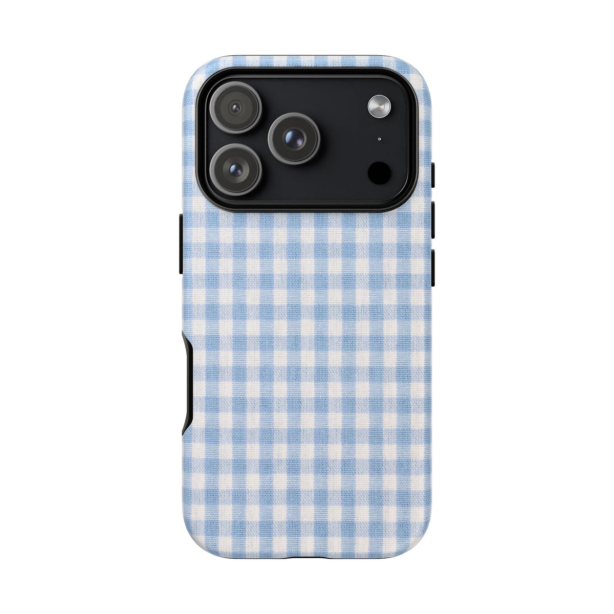 Blue Gingham Tough Phone Case