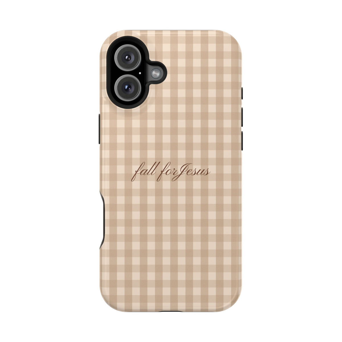 Fall for Jesus Gingham Phone Case - MagSafe