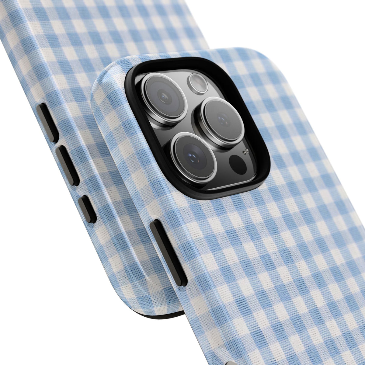 Blue Gingham Tough Phone Case