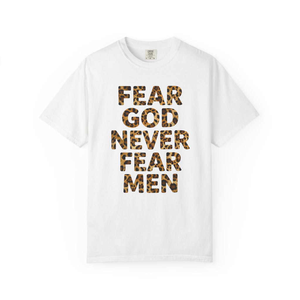 AHAVAH Fear God Never Fear Men Leopard Comfort Tee