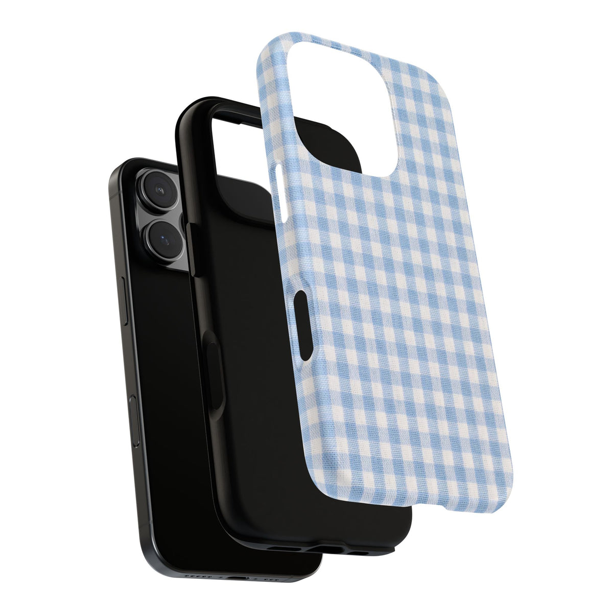 Blue Gingham Tough Phone Case