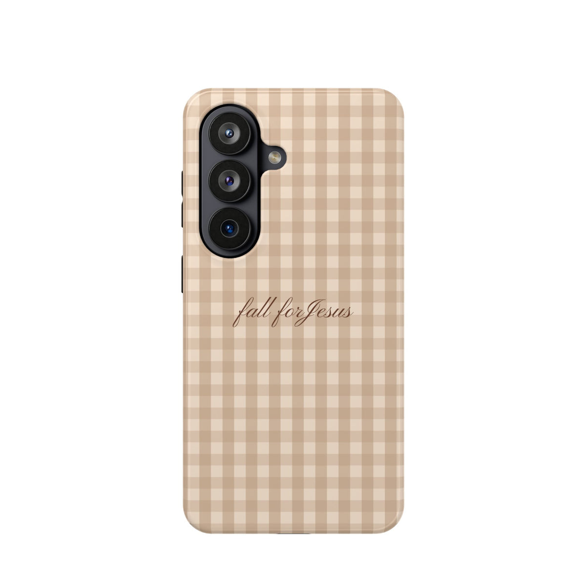 Fall for Jesus Gingham Phone Case - MagSafe
