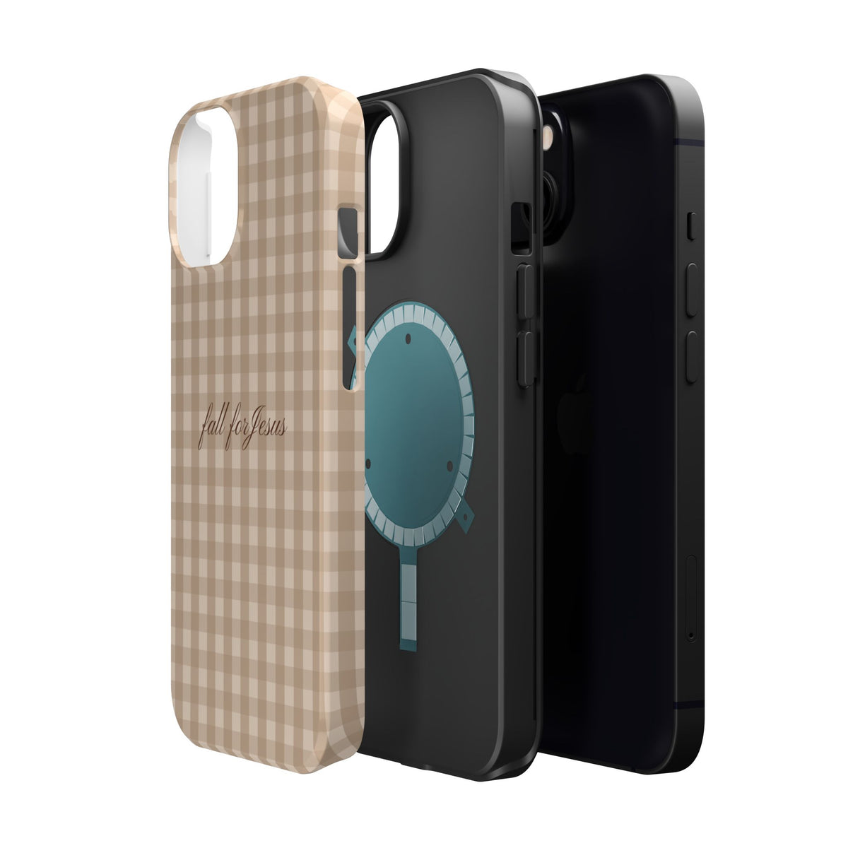 Fall for Jesus Gingham Phone Case - MagSafe