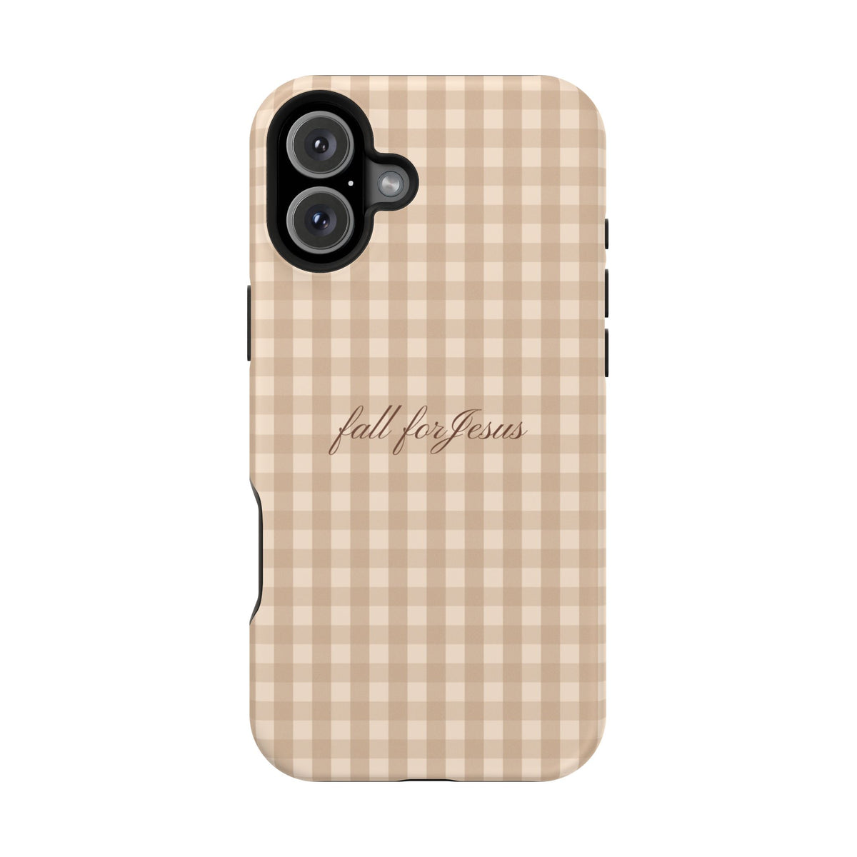 Fall for Jesus Gingham Phone Case - MagSafe