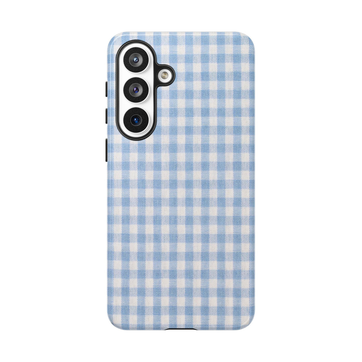 Blue Gingham Tough Phone Case