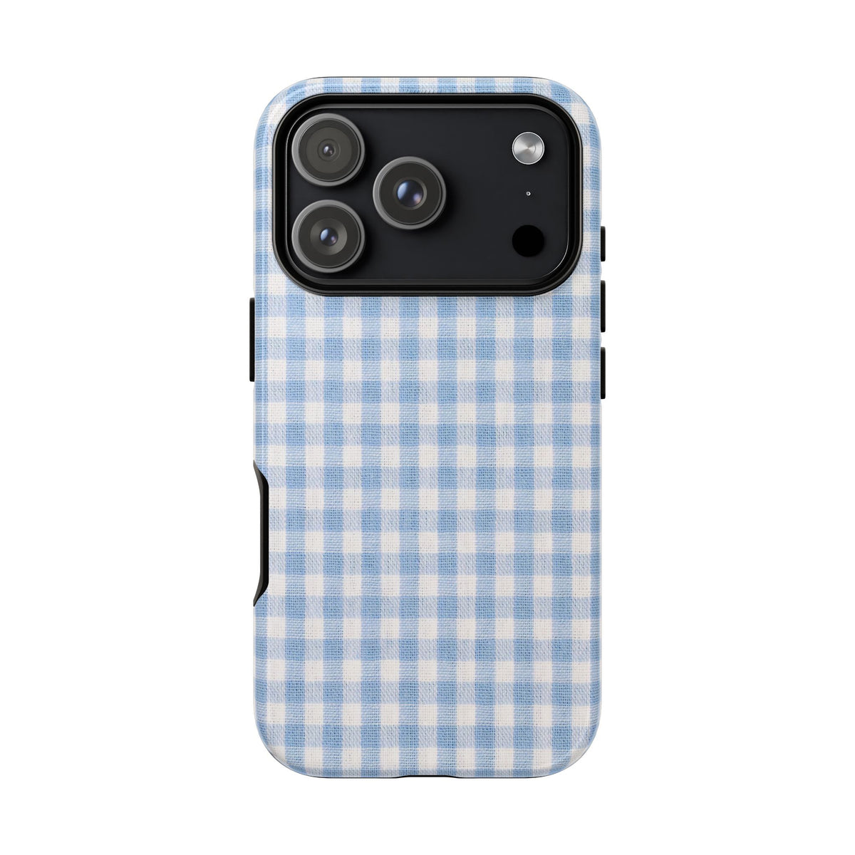 Blue Gingham Tough Phone Case