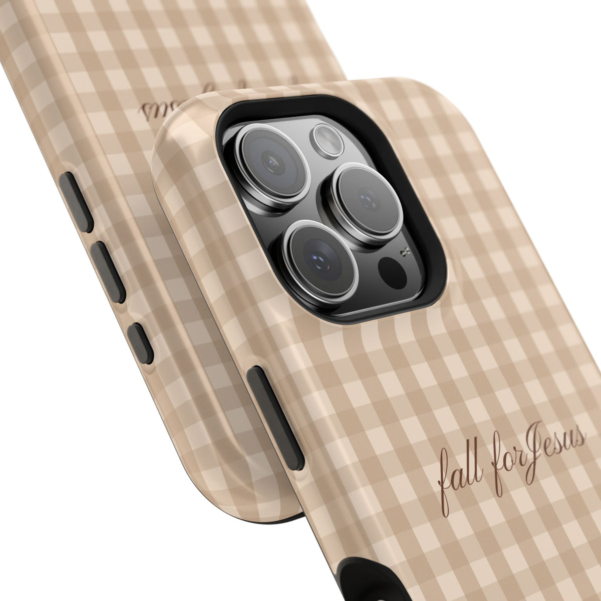 Fall for Jesus Gingham Phone Case - MagSafe