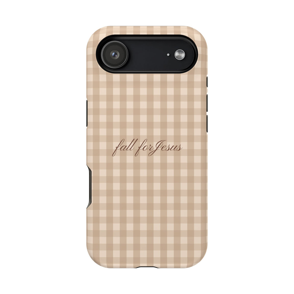 Fall for Jesus Gingham Phone Case - MagSafe