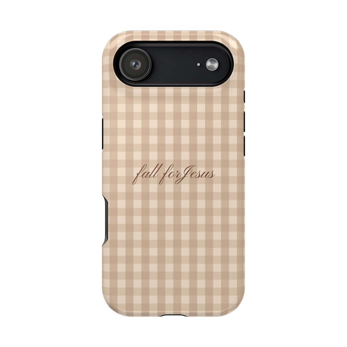 Fall for Jesus Gingham Phone Case - MagSafe