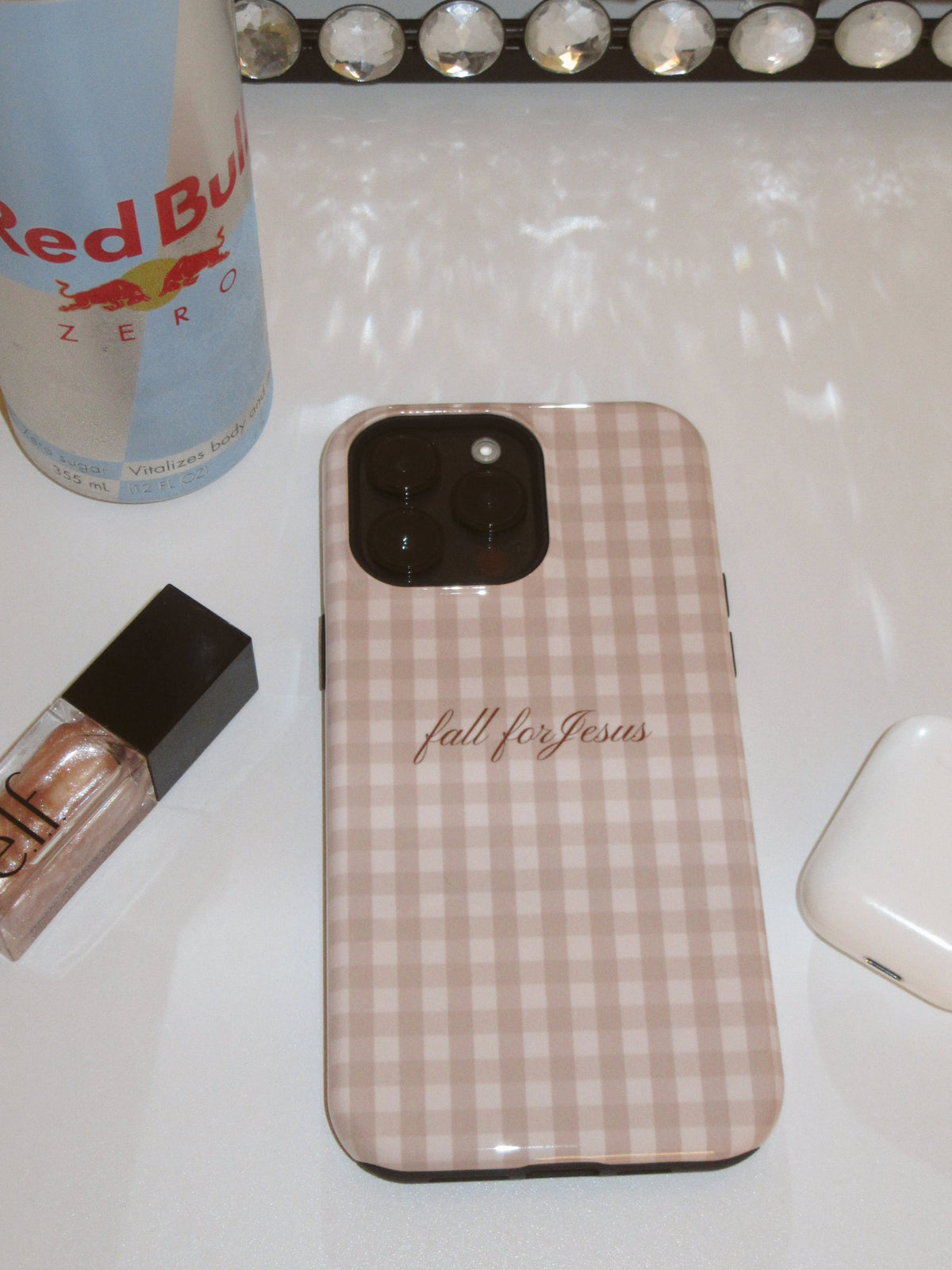Fall for Jesus Gingham Phone Case - MagSafe