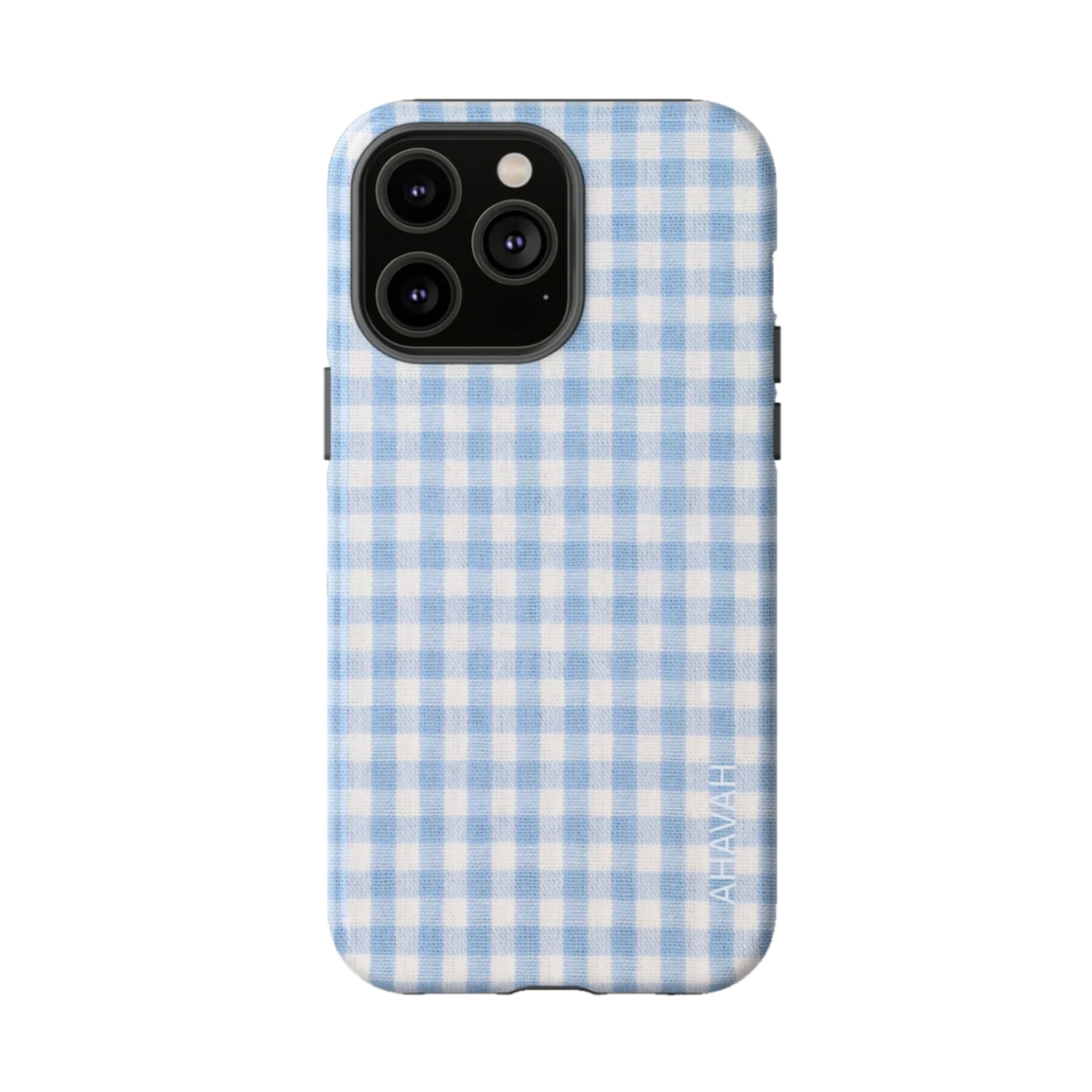 Blue Gingham Tough Phone Case