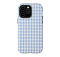 Blue Gingham Tough Phone Case